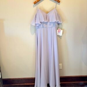 NWT Morilee Gardner 21509 Bridesmaid Dress in Silver,size 18,Wedding Formal Prom